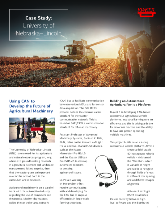 ƺϷ MemPro USBcan Univ Nebraska Case Study